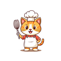 Cute Cat Chef Clipart for Adorable Designs and Crafts