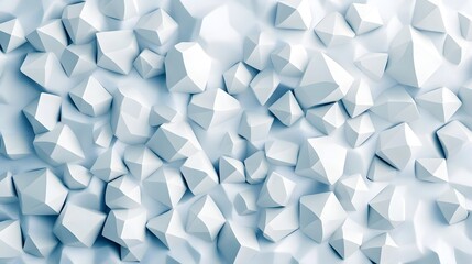 Captivating Crystalline Composition - Elegant Polygonal Shapes in Monochrome Tones