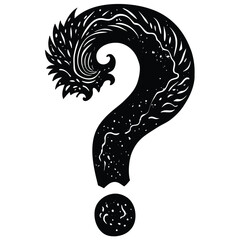 question mark on a white background