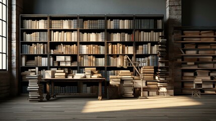 Obraz premium A photo of an architectural materials library.