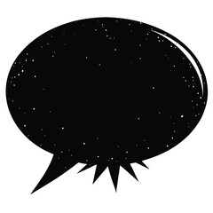 black and white bubble