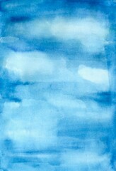 水彩の空
