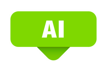 ai sticker. ai sign on transparent background