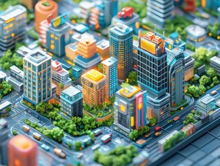 Illustration of a recycling center with people placing solar panels