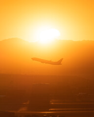 Harry Reid Airport Las Vegas at Sunrise