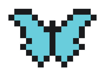 pixel butterfly 8bit icon