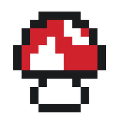 pixel mushroom 8bit icon