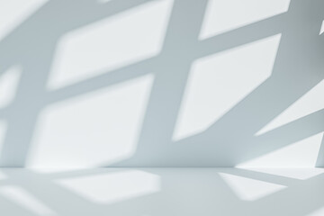 Obraz premium Play of Light and Shadows from Windows on the Wall