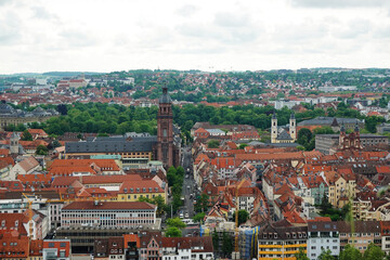 Obraz premium The view from the castle in Heidenheim an der Brenz, Germany