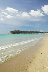 The beach del Poetto di Quartu near Cagliari, Sardinia, Italy