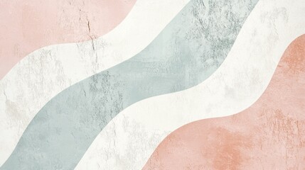 Seamless modern background with continuous lines in pink white and blue shades abstract art
