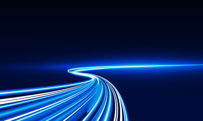 Abstract speed Business Start up launching product with Electric car and city concept Hitech communication concept innovation background,  vector design