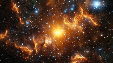 Fototapeta premium A grid of light blue 3D stars against a teal background,