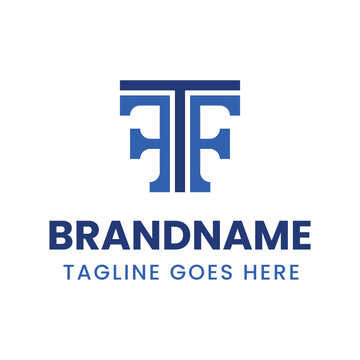 Letters TF or TFF Monogram Logo, for business with TF FT or TFF FTF FFT initials