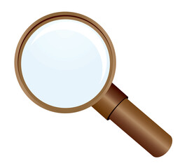 Magnifying glass. search concept. vector illustration