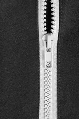 White unfastened zipper © Tarzhanova