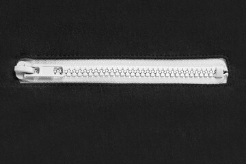 White zipper pocket