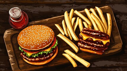 a poster design of food