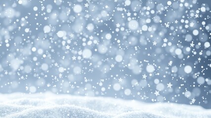 Fototapeta premium Christmas Snow Overlay - Festive Winter Background