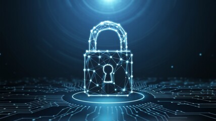 Digital Lock Securing Data Over Network Circuitry.