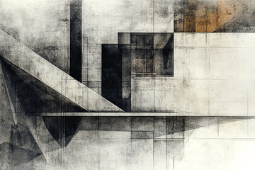 Abstract Sketch Design of an Exterior Building: Fluid and Modern Architectural Concept