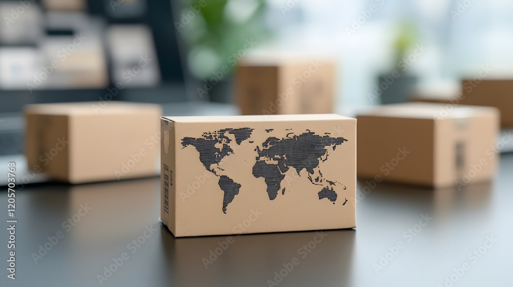Aufkleber detailed view of various global shipping options and international delivery choices available on an 
