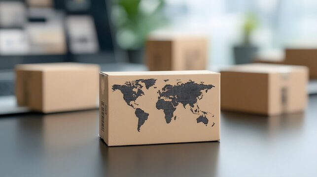 Detailed view of various global shipping options and international delivery choices available on an e commerce website or online marketplace  Showcases logistics tracking