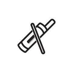Fototapeta premium Traditional musical instrument symbol icon, vector illustration design