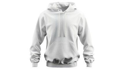 White hoodie on transparent background