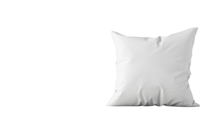 White pillow on transparent background