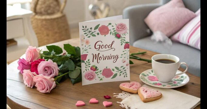 good morning greeting video, good morning, greeting video