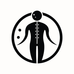 Human Body Meridian Acupuncture and Moxibustion Logo
