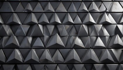 Fototapeta premium Industrial metal background with a geometric pattern of interlocking triangles, triangle, geometric, modern