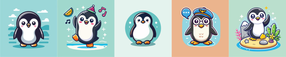 Penguin vector set