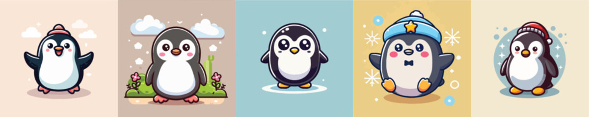 Penguin vector set