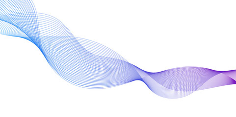 Fototapeta premium abstract blue wave line background, abstract blue wave background, minimal carve wavy white and blue flowing wave lines and glowing moving lines.