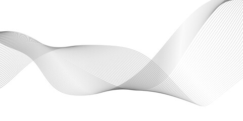 Abstract modern black wavy lines background, Abstract vector modern background with grey wavy lines and particles, Wave with lines created using blend tool, 