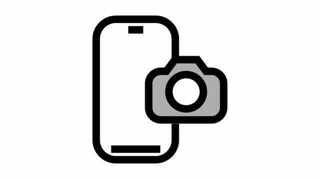 Smartphone Camera - clean and modern Photography and videography icon.