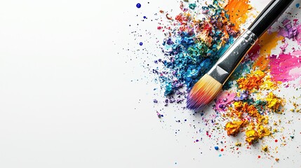 Fototapeta premium Painting colors splash studio art creative