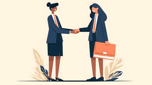 Two people engaging in a handshake, signifying cooperation and mutual respect in a professional setting