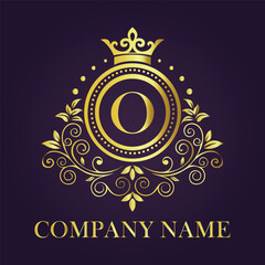 Vintage and luxury logo template Premium Vector, Royalty
