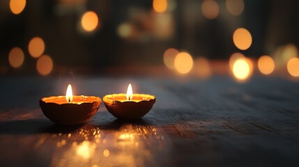 Diwali oil lamps	
