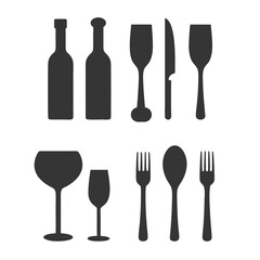 Minimalist Kitchen Tools Pack Vector.