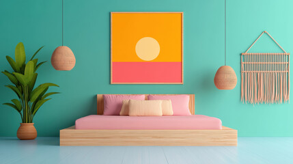 Seasonal Affective Disorder, A serene lavender room featuring glowing pastel colors, perfect for a calming aesthetic in high fidelity resolution.