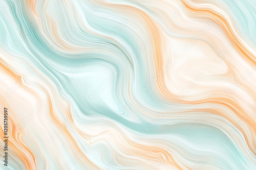 Canvas Prints seamless elegant swirling waves in soft pastel colors: abstract fluid art background for modern tech