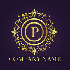 Vintage and luxury logo template Premium Vector, Royalty
