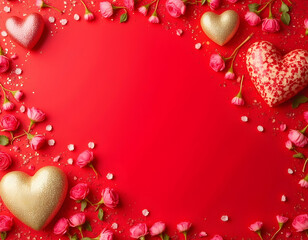 Background of red valentine