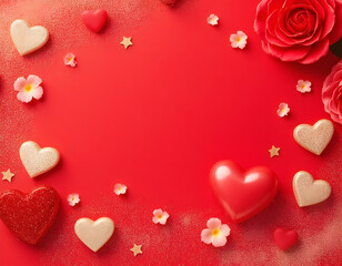 Background of red valentine