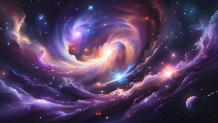 Fototapeta premium spiral galaxy in space