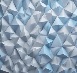 Obraz premium Light grey and pale blue triangular texture with smooth gradient, subtle, triangle